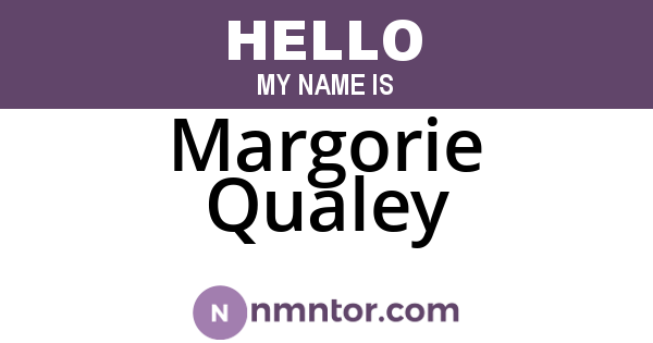 Margorie Qualey