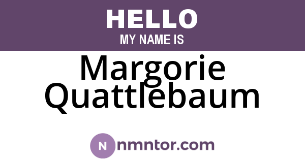 Margorie Quattlebaum