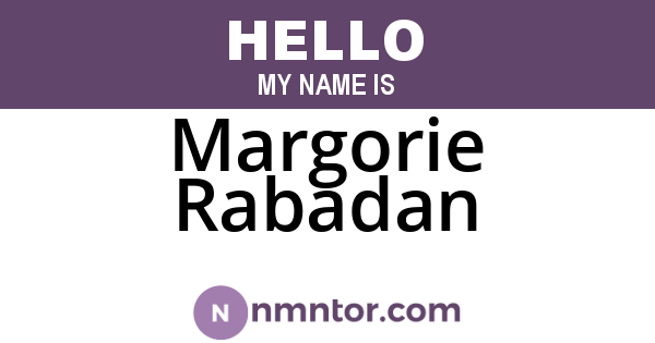 Margorie Rabadan