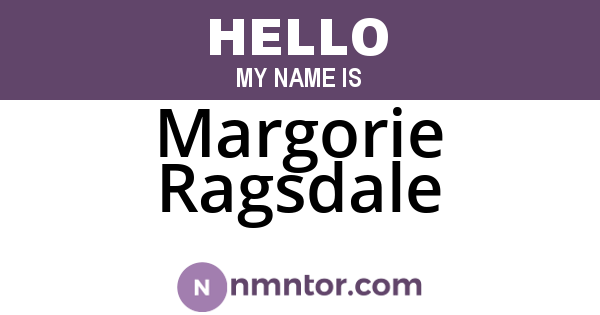 Margorie Ragsdale