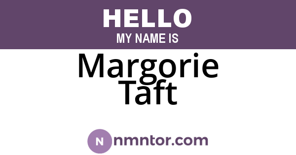 Margorie Taft
