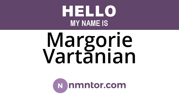 Margorie Vartanian