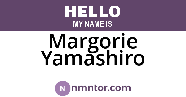 Margorie Yamashiro