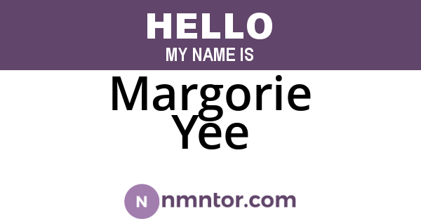 Margorie Yee