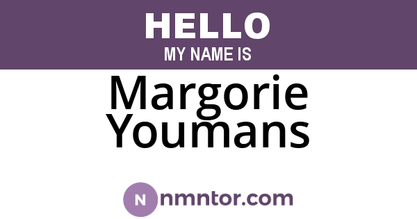 Margorie Youmans