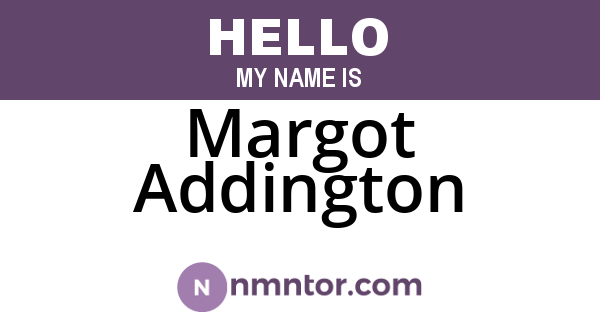 Margot Addington