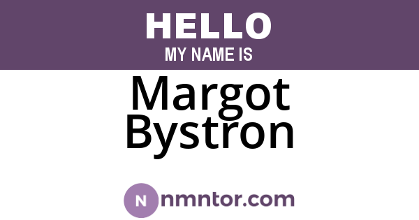 Margot Bystron