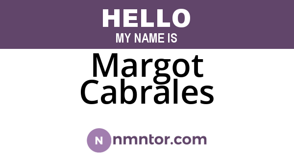 Margot Cabrales