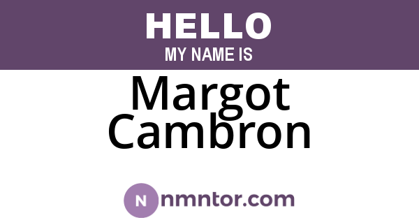 Margot Cambron
