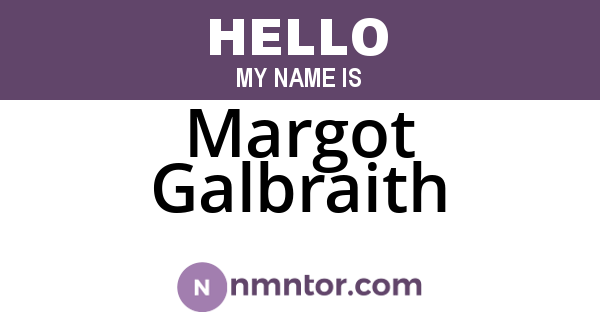 Margot Galbraith
