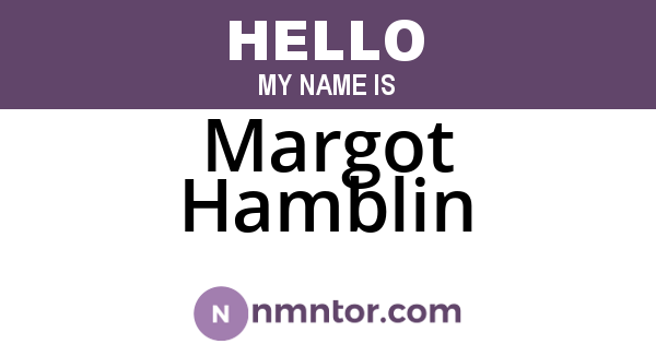 Margot Hamblin