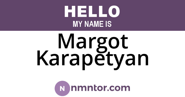 Margot Karapetyan