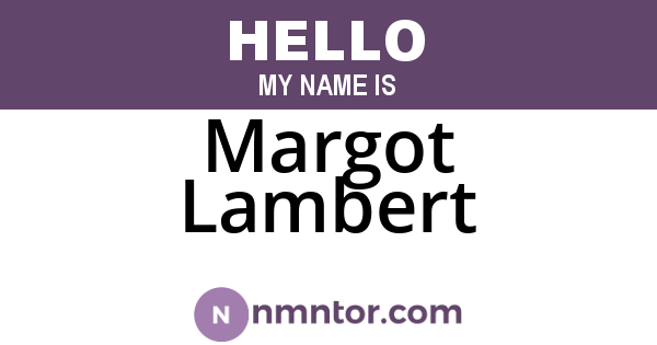 Margot Lambert
