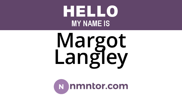 Margot Langley