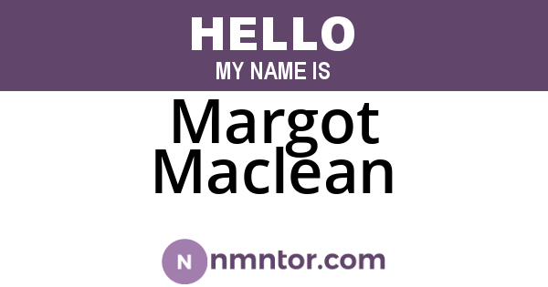 Margot Maclean