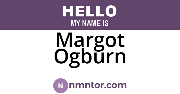 Margot Ogburn