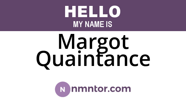 Margot Quaintance