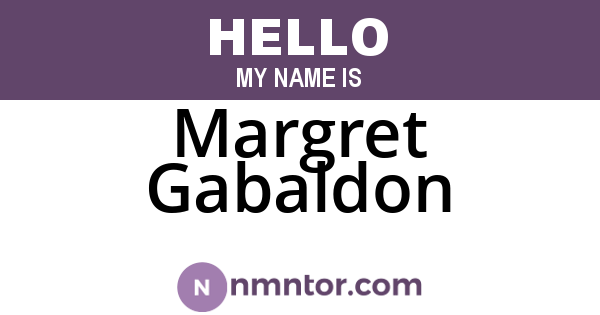 Margret Gabaldon