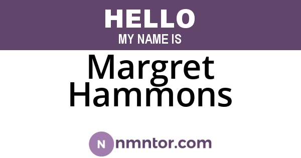 Margret Hammons