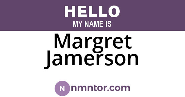 Margret Jamerson