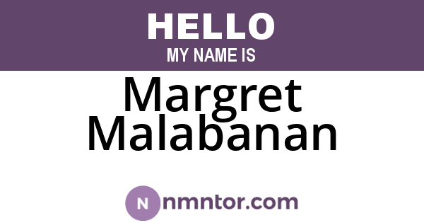 Margret Malabanan