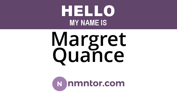 Margret Quance