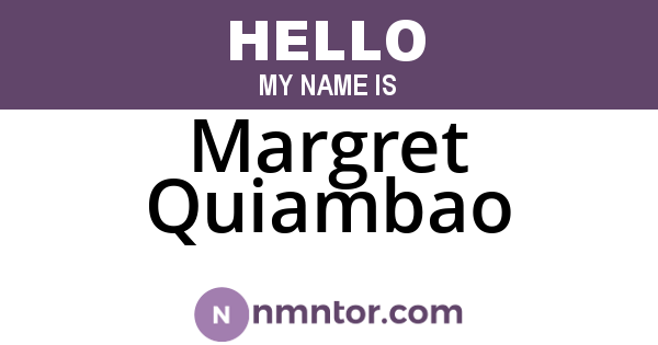 Margret Quiambao
