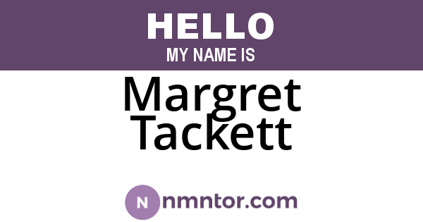 Margret Tackett