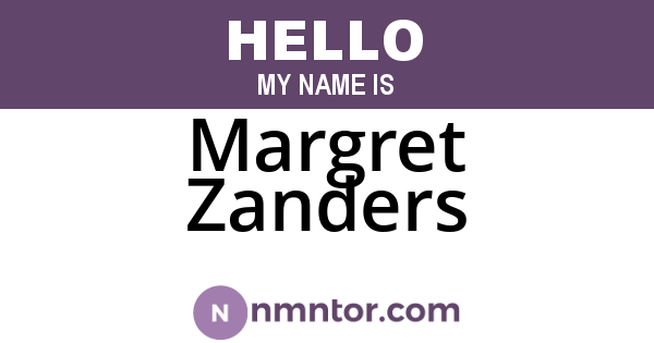 Margret Zanders