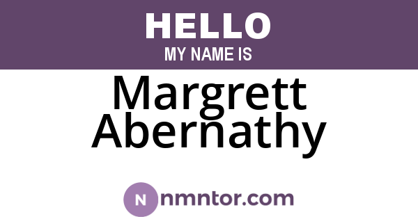 Margrett Abernathy