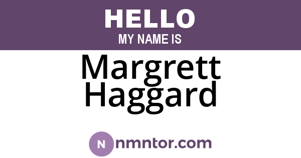 Margrett Haggard