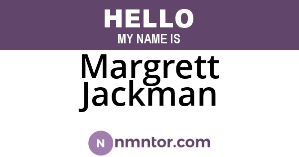 Margrett Jackman
