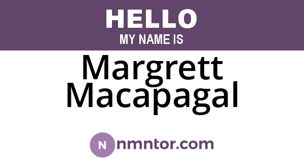 Margrett Macapagal