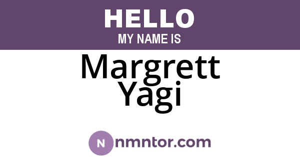 Margrett Yagi