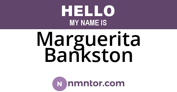 Marguerita Bankston