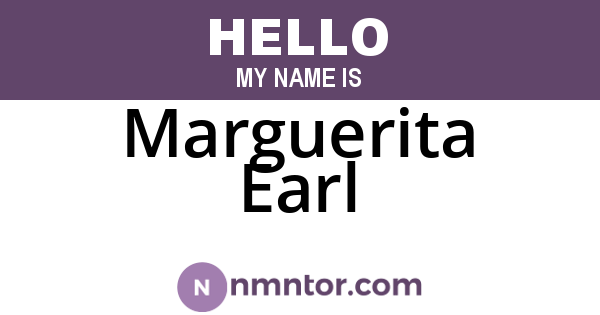 Marguerita Earl