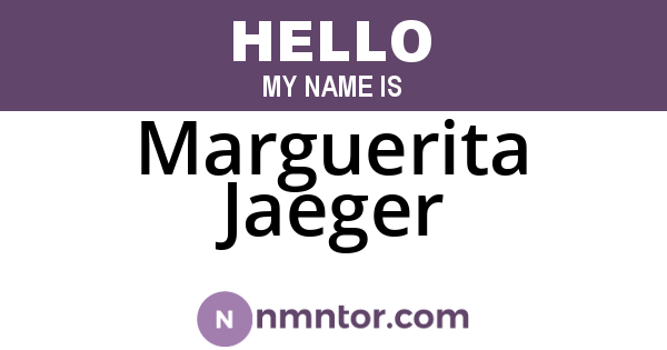 Marguerita Jaeger