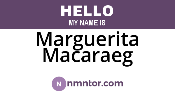 Marguerita Macaraeg