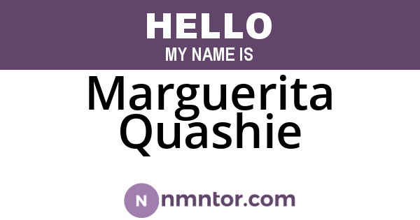 Marguerita Quashie