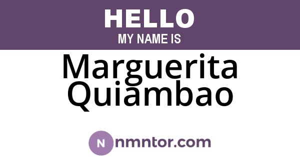 Marguerita Quiambao