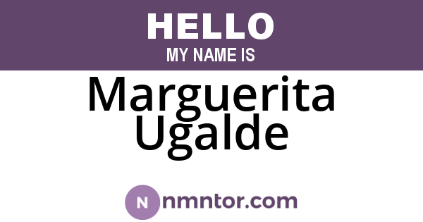 Marguerita Ugalde