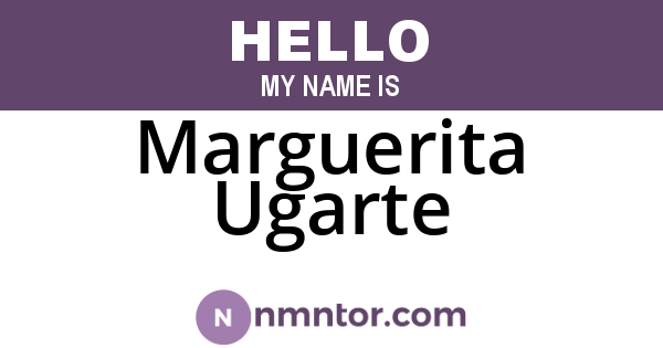 Marguerita Ugarte