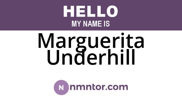 Marguerita Underhill