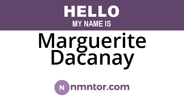 Marguerite Dacanay