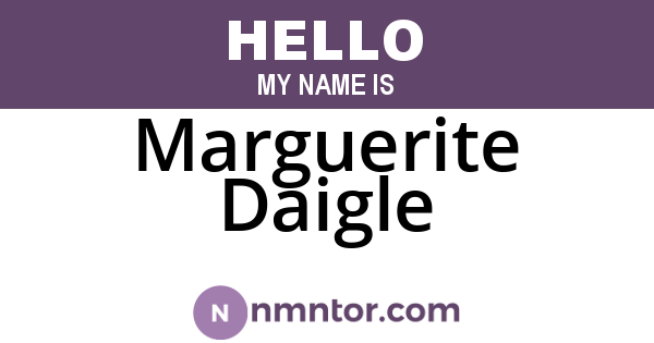 Marguerite Daigle