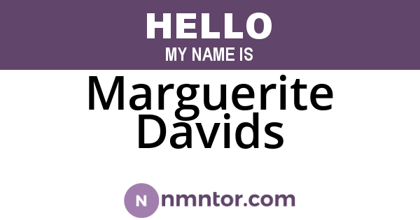 Marguerite Davids