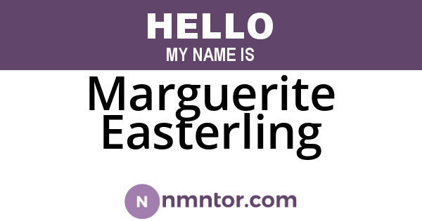 Marguerite Easterling