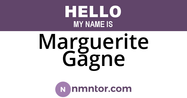 Marguerite Gagne