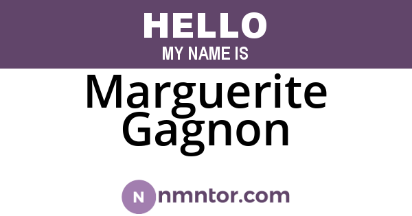 Marguerite Gagnon