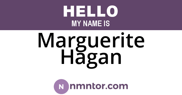 Marguerite Hagan